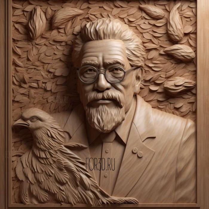 colonel sanders 1 stl model for CNC